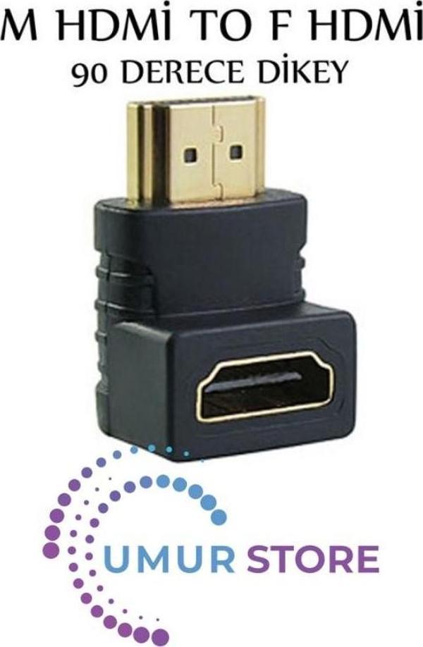 M Hdmi To F Hdmi 90 Derece Dikey - Image 1