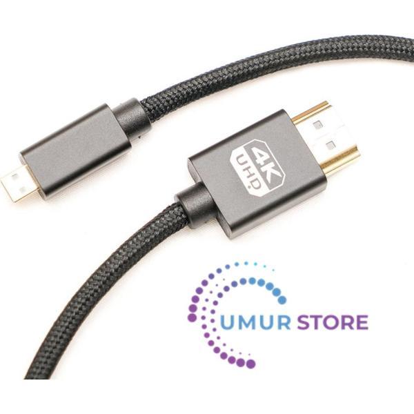 Micro HDMI To HDMI Kablo 4K 60Hz 1m - Image 1