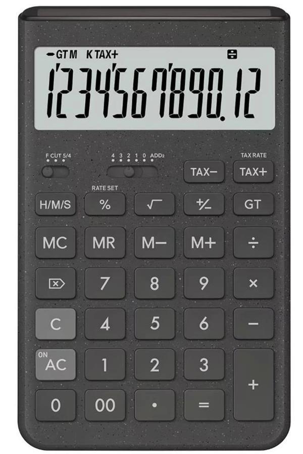 Casio JT-200T-GY 12 Hane Gri Masa Üstü Hesap Makinesi - Image 1