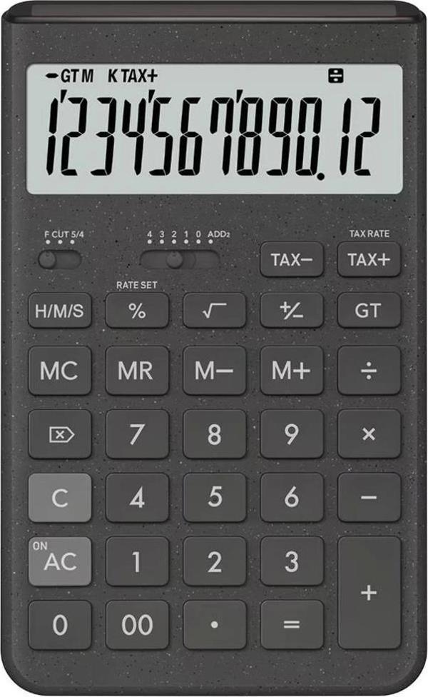 Casio JT-200T-GY 12 Hane Gri Masa Üstü Hesap Makinesi - Image 1