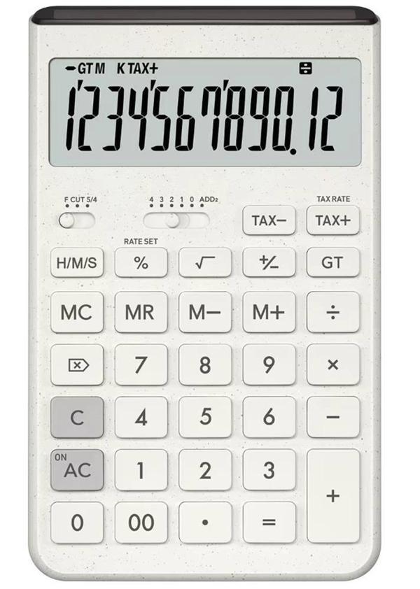 Casio JT-200T-WE 12 Hane Beyaz Masa Üstü Hesap Makinesi - Image 1