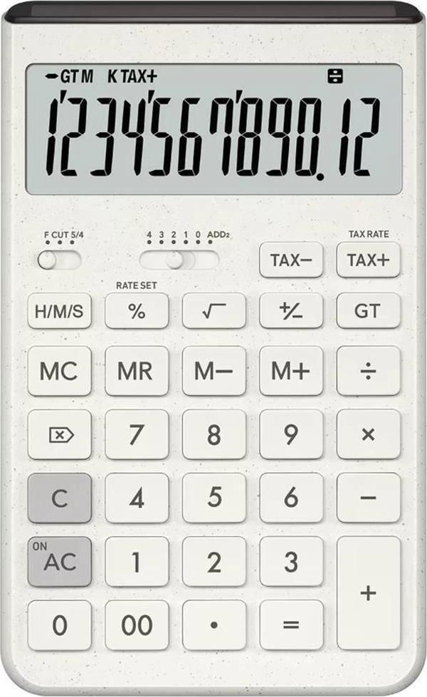 Casio JT-200T-WE 12 Hane Beyaz Masa Üstü Hesap Makinesi - Image 1