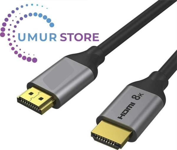 QG-AV17 4K 120Hz / 8k 60Hz HDMI Kablo 457 cm 48 Gbps HDMI 2.1 Görüntü Aktarım - Image 1