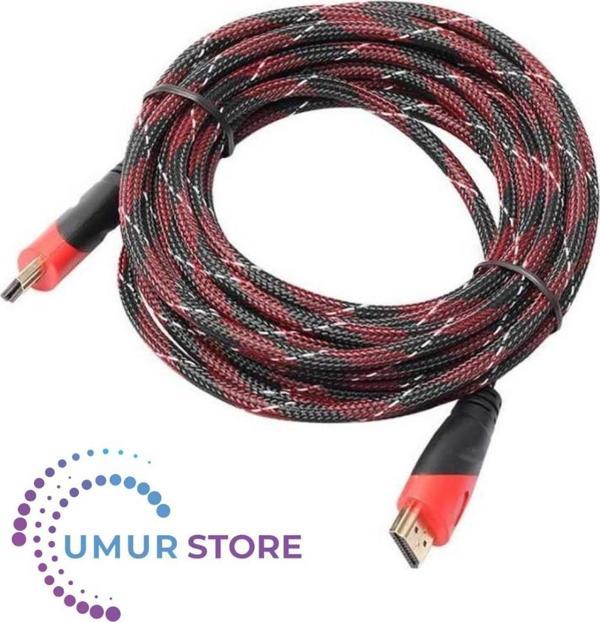 Sargılı HDMI Kablo Full Hd 2160P Destekli 5 Metre - Image 1