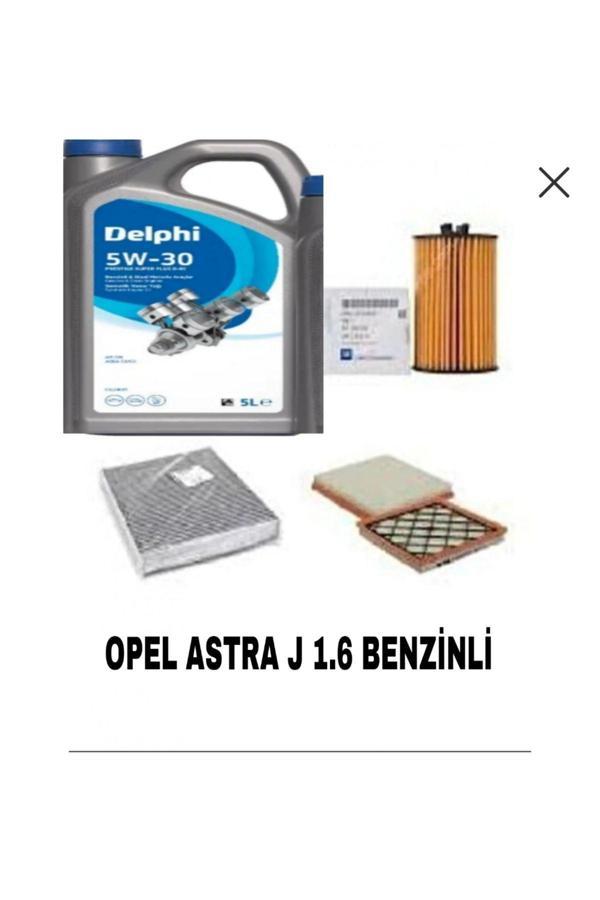KOPYA - OPEL ASTRA J 1.6 BENZİNLİ BAKİM SETİ+DELPHİ 5W-30 DPF 5LT 2025 ÜRETİM YAG - Image 1