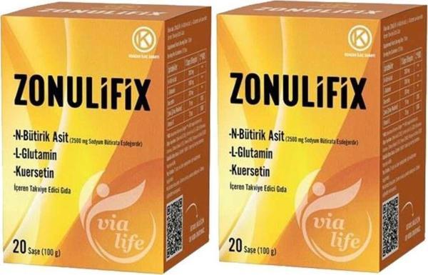 Zonulifix N-bütirik Asit, L-glutamin, Kuersetin 20 Şase - 2'li - Image 1
