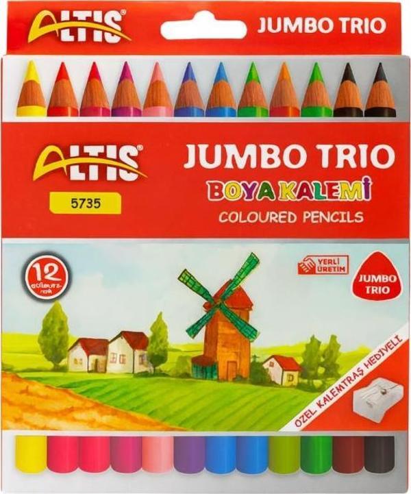 Altıs Jumbo Trio Kuru Boya Kalemi 12li 5735 - Image 1