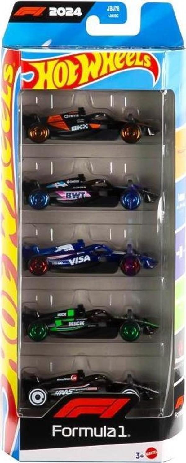 Mattel Hot Wheels Formula 1 Araba Seti 5li JGF58 - Image 1