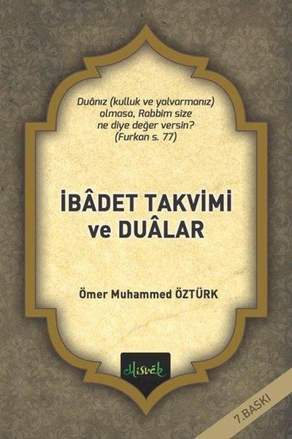 İbadet Takvimi ve Dualar - Misvak Neşriyat Yayınları - Image 1