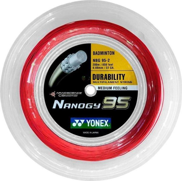 Yonex NBG 95 Badminton Kordajı 200 M Kırmızı - Image 1