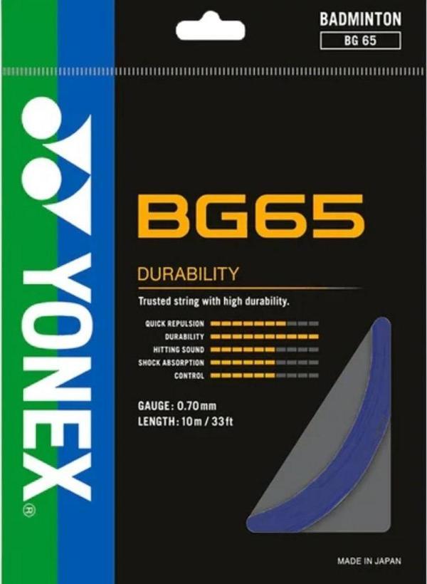 Yonex Bg 65 Badminton Kordajı 0.70 mm / 10m - Mavi - Image 1