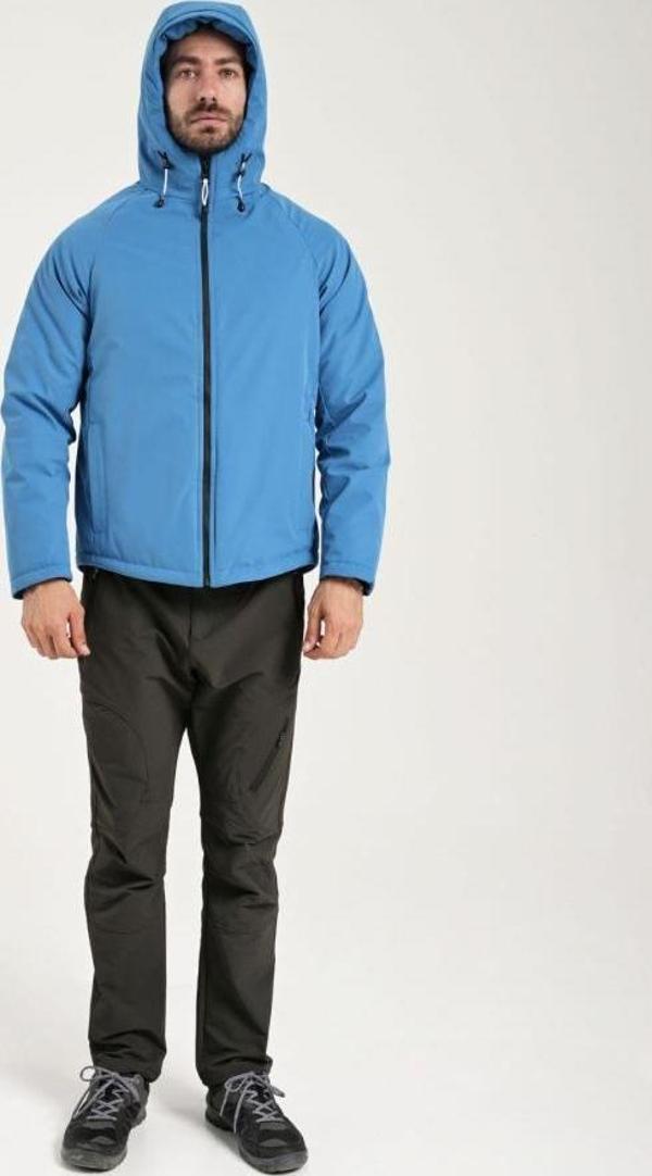 Exuma 2311142 Erkek Yağmur Rüzgar Geçirmez Turkuaz Mont - Image 1