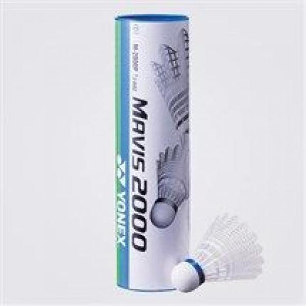 YONEX SHUTTLE MAVİS 2000 (6'lı) BEYAZ BADMİNTON TOPU - Image 1