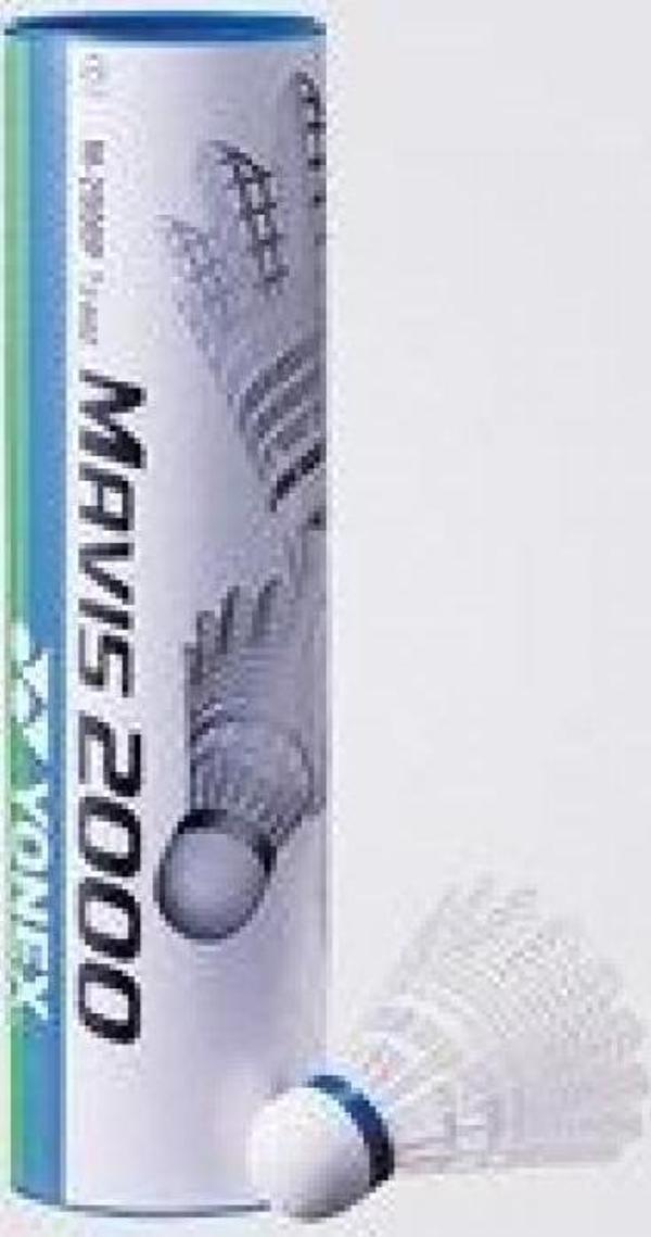 YONEX SHUTTLE MAVİS 2000 (6'lı) BEYAZ BADMİNTON TOPU - Image 1
