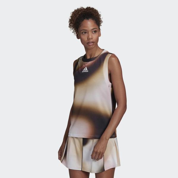 Adidas HA3352 Melbourne Match Tank Kadın Kahverengi Tişört - Image 1