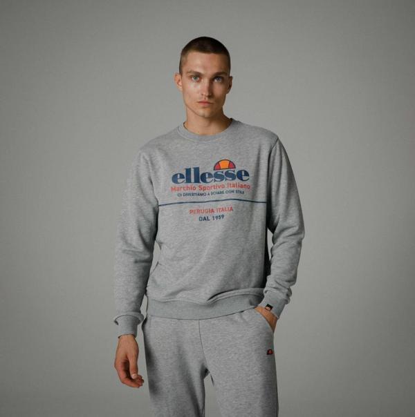 Ellesse Bisiklet Yaka Sweatshirt Gri Erkek EM273 - Image 1