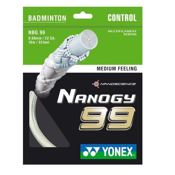 Yonex Nanogy 99 Tekli Badminton Kordajı Beyaz - Image 1