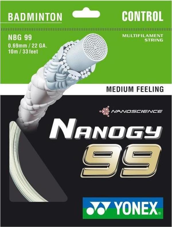 Yonex Nanogy 99 Tekli Badminton Kordajı Beyaz - Image 1