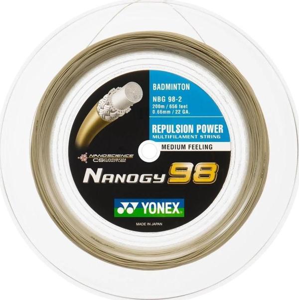 Yonex NBG 98 Badminton Kordajı 200 M Gümüş Gri - Image 1