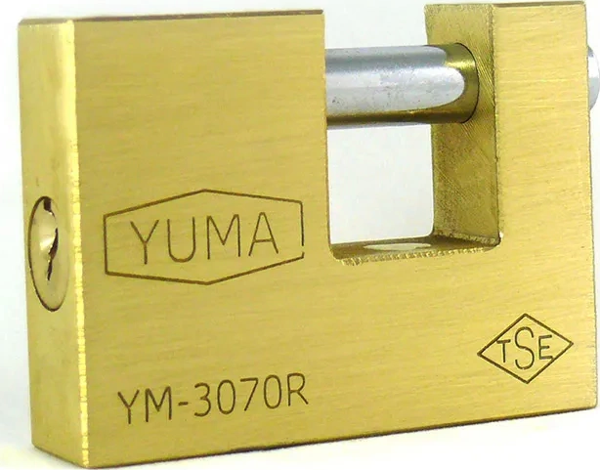Kayar Milli Pirinç Asma Kilit 68 Mm - Yeni Tip - Image 1