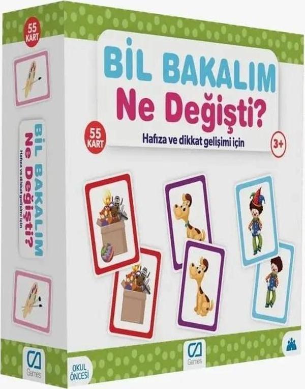 Nessiworld  Games Bil Bakalım Ne Değişti? Hafıza ve Dikkat Gelişim K  55 Kart 5109 - Image 1