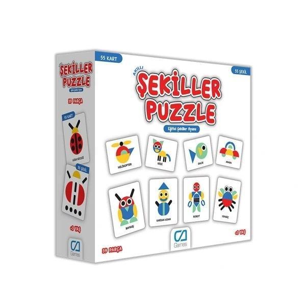 Nessiworld  Games Akıllı Şekiller Puzzle 55 Kart 5114 - Image 1