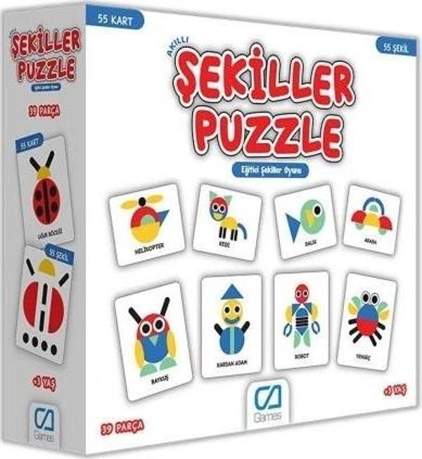 Nessiworld  Games Akıllı Şekiller Puzzle 55 Kart 5114 - Image 1