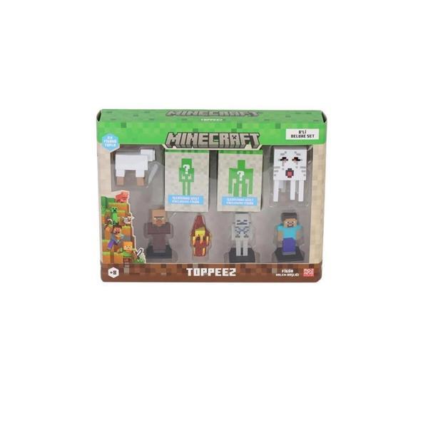 Nessiworld PMI MC2070 Minecraft 3D Figür Toppeez 8li Delüks Set - Image 1