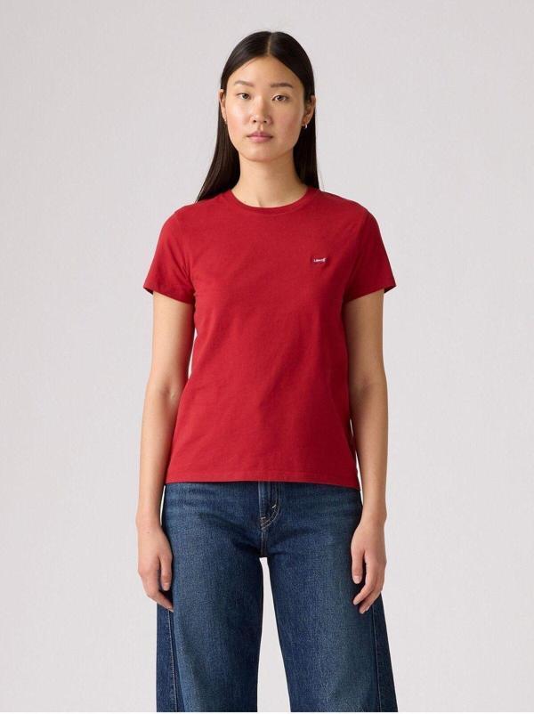 Levi's Kadın Bisiklet Yaka Basic Kırmızı T-Shirt - A4917-0009 - Image 1