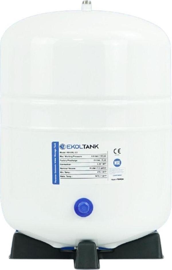 Herbaqua Su Arıtma Cihazı Tankı Nsf'Li-Antibakteriyel Çelik-8 Litre 2.2 Galon - Image 1