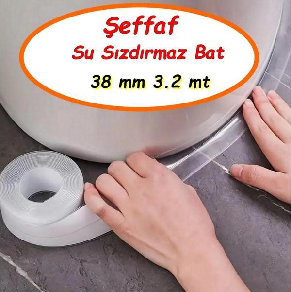 Şeffaf Süper Güçlü Yapıştırıcı Su Sızdırmaz Küvet Lavabo Klozet Banyo Mutfak Kenar Bant Küf Önleyici - Image 1