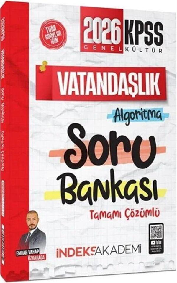 İndeks Akademi 2026 KPSS Vatandaşlık Algoritma Soru Bankası - İndeks Akademi Yayıncılık - Image 1