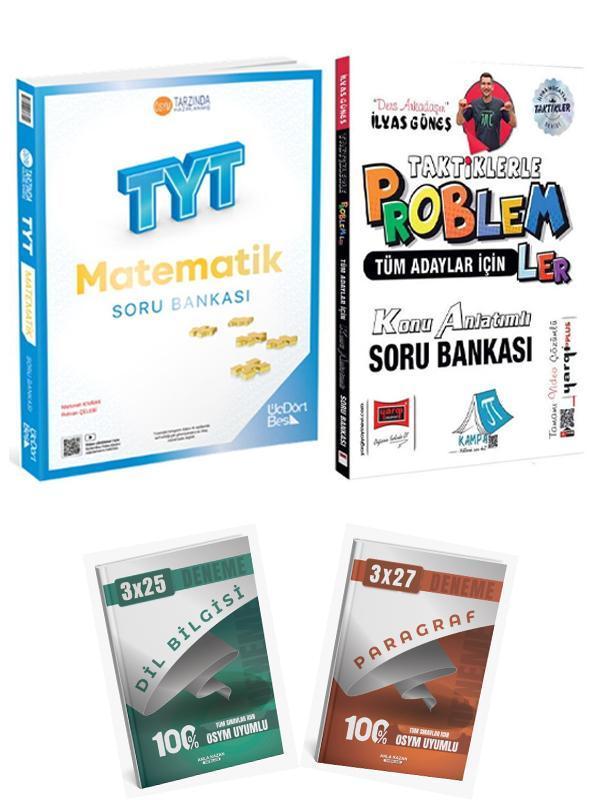 Anla Kazan 2026 ÜçDörtBeş TYT Matematik Soru + Yargı Taktiklerle Problem Soru + Anka Deneme 4lü Set - Yargı Yayınları - Image 1