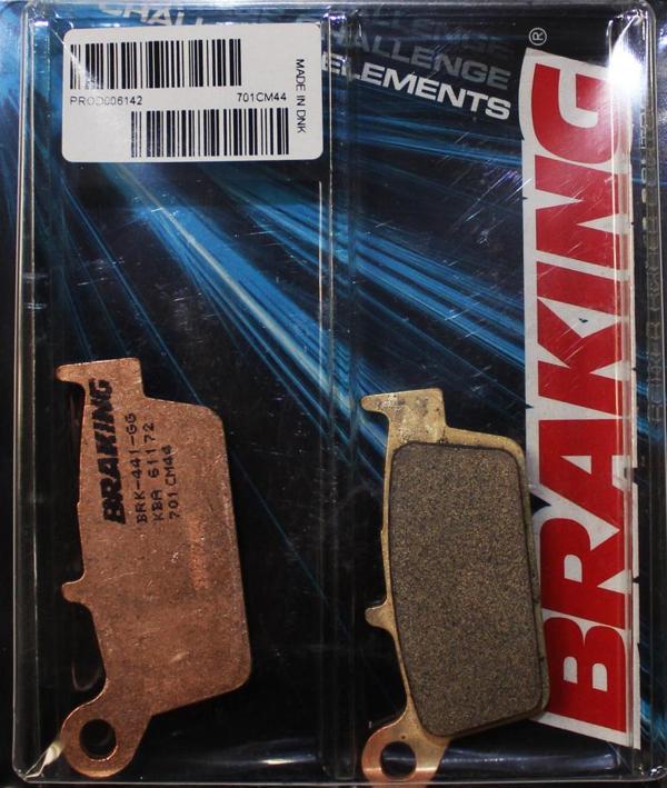 Braking 701Cm44 2009-2020 Kawasaki KLX 250 Uyumlu Arka Fren Balatası Sinterli Balata - Image 1