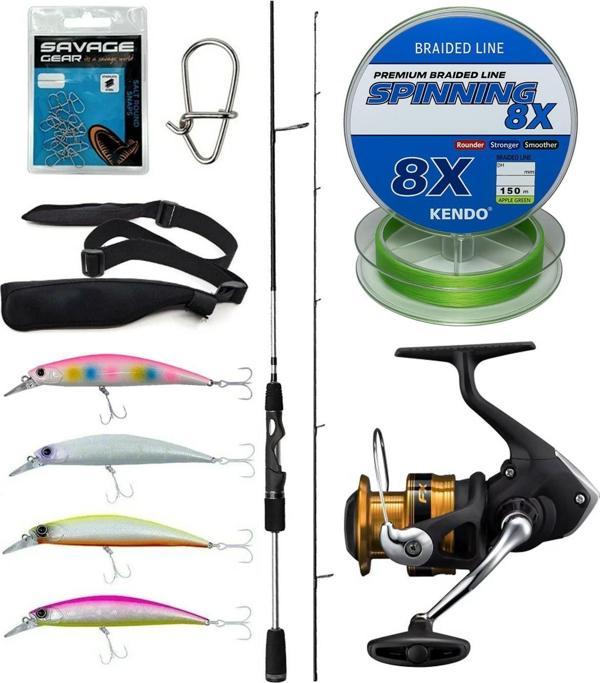 Yek Outdoor Spin Olta Seti Okuma Helios SX Spin 2,70cm 15-45 gr Spin Kamışı&Shimano Makina FX 4000 FC - Image 1