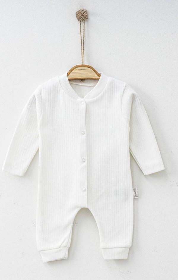 Nayinom %100 Pamuk Düz Patiksiz Unisex Tulum - Image 1