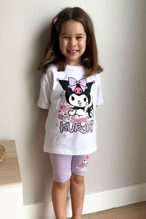 Beniizle Baskılı Yazlık Şortlu Kız Çocuk Takım - Image 1