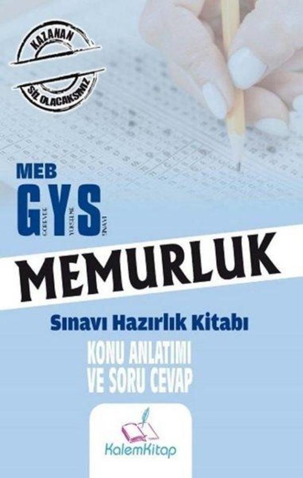 2023 MEB GYS Memurluk Konu Anlatımı ve Soru Cevap - Kalem Kitap - Image 1