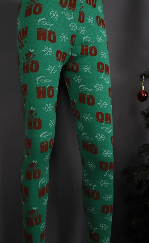 Beniizle Noel Desenli Kız Tayt - Image 1
