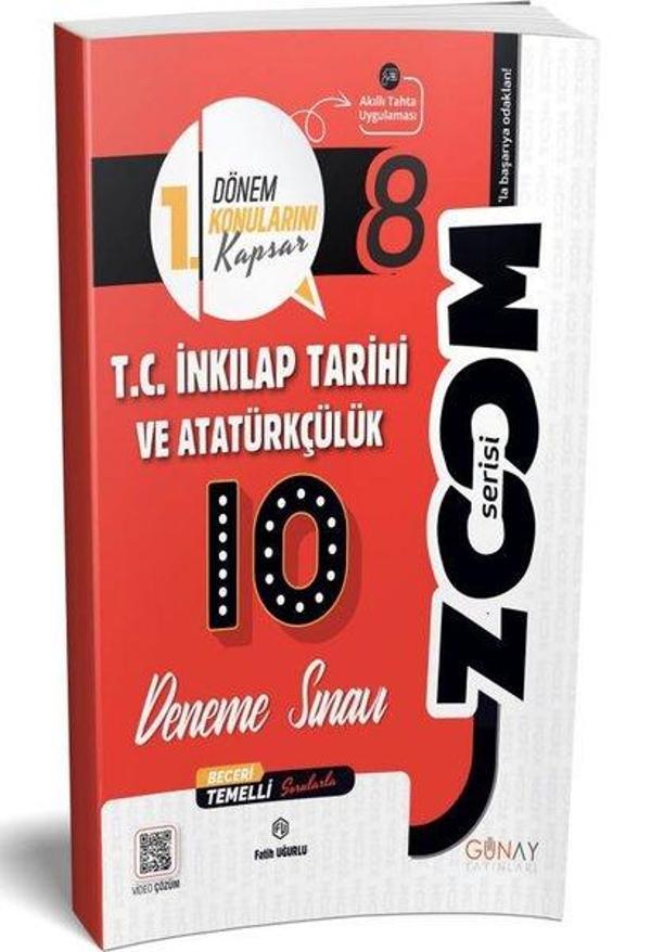 8. Sınıf 10'Lu T.C. İnkılap Tarihi ve Atatürkçülük Denemeleri (1. Dönem) - Günay Yayıncılık - Image 1
