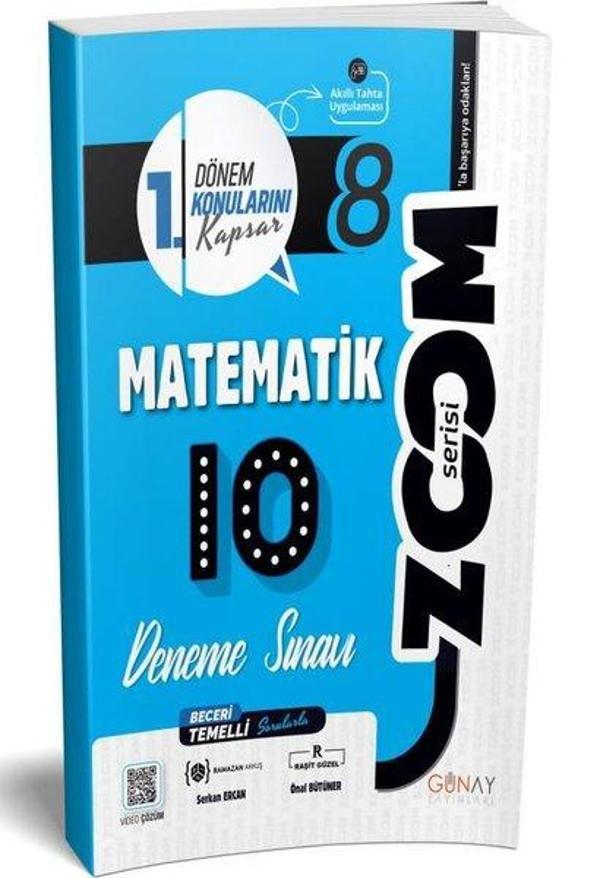 8. Sınıf 10'Lu Matematik Denemeleri (1. Dönem) - Günay Yayıncılık - Image 1