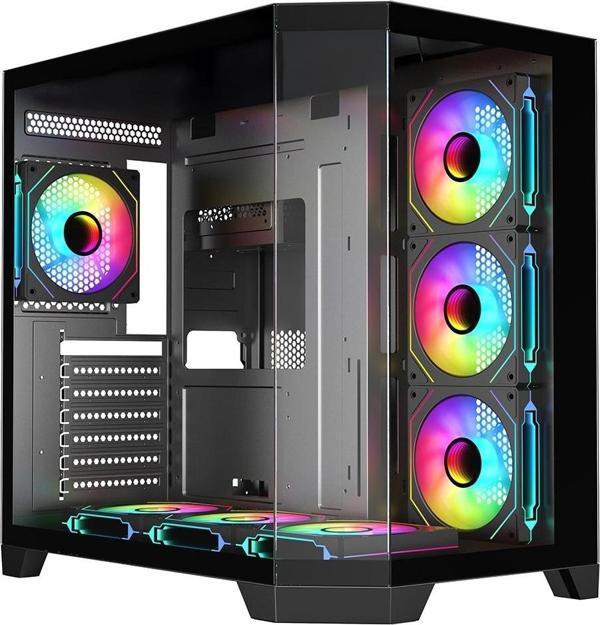 Frisby FC-9550G 850W 80+ Bronze 7x120MM ARGB FAN Mid Tower ATX Siyah Gaming (Oyuncu) Kasa - Image 1