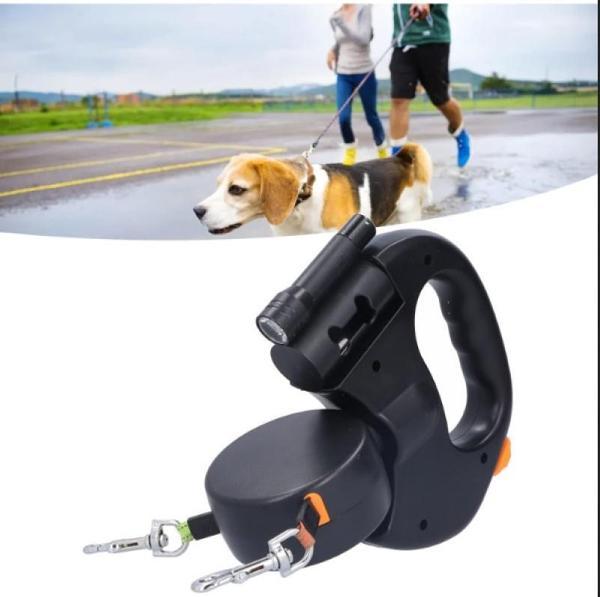 Süslüpati Çok Fonksiyonlu Çift Köpek Gezdirme Tasması - Image 1