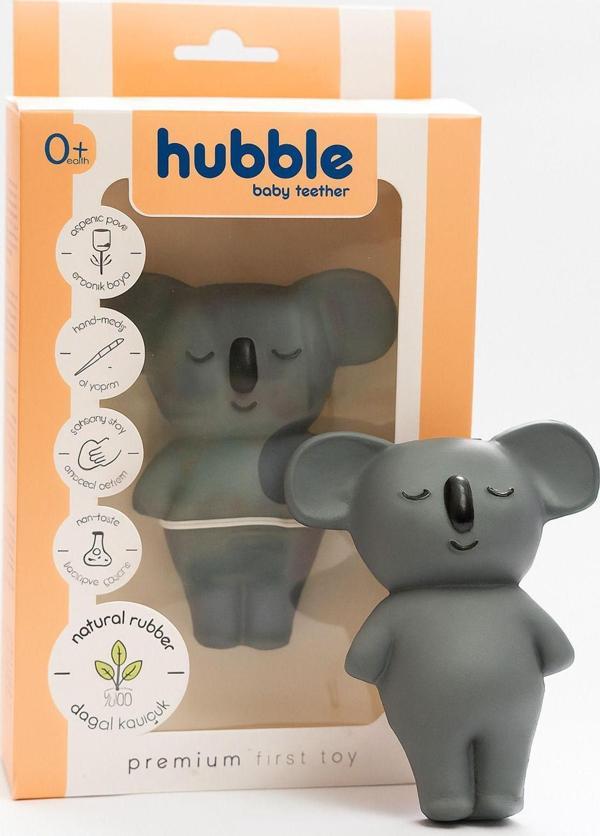 Hubble Bebek Diş Kaşıyıcı Ve Oyuncak - Koala Şekilli Dişlik (%100 Doğal Kauçuk) - Image 1