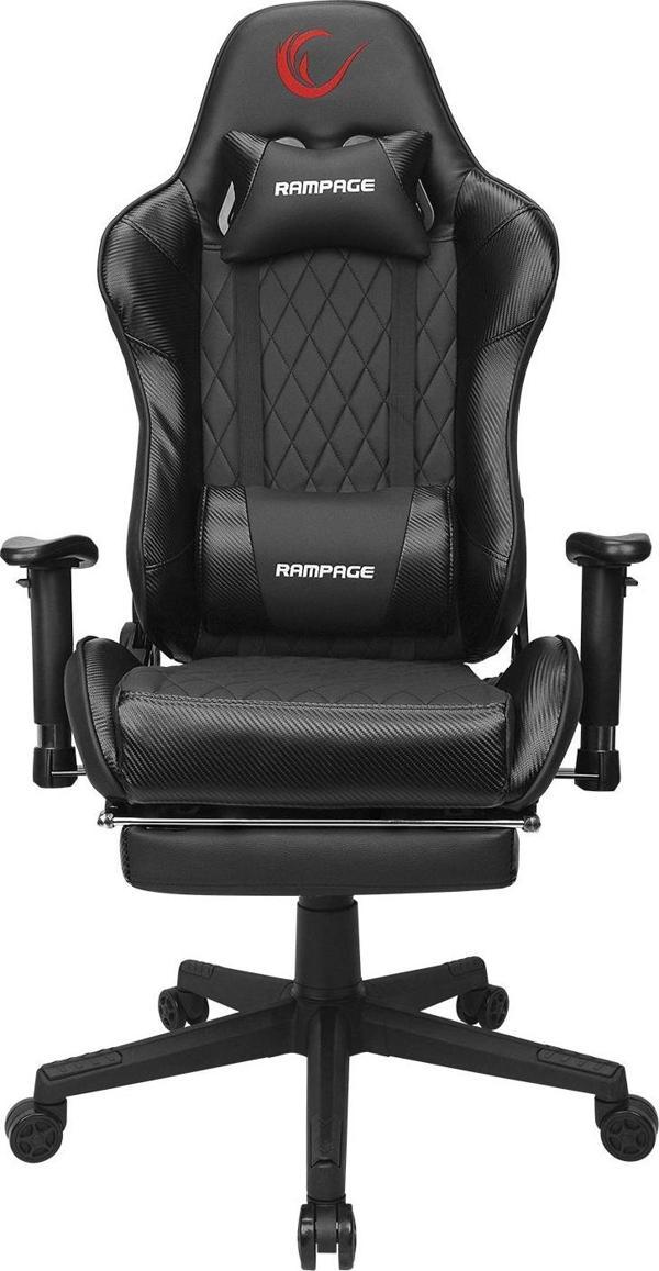 Rampage KL-R71 EMPIRE Ayak Dayama Yerli Siyah/Silver Gaming Oyuncu Koltuğu 36527 - Image 1
