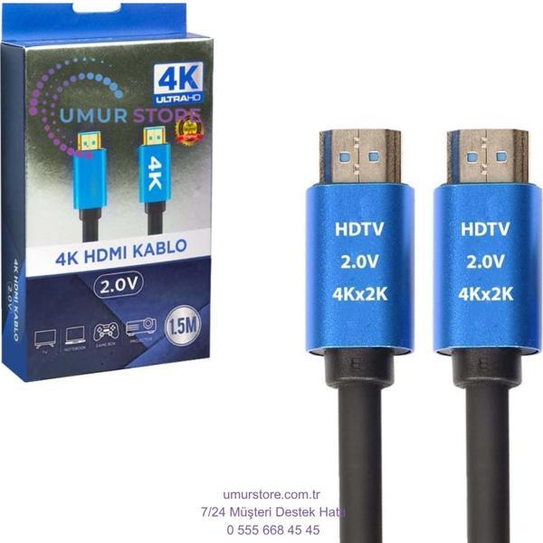 HDMI Kablo Gold 2.0V 2K 4K HDTV 1.5 mt - Image 1