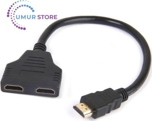 1 To 2 Port Çoklayıcı Hdmi Kablo Splitter - Image 1