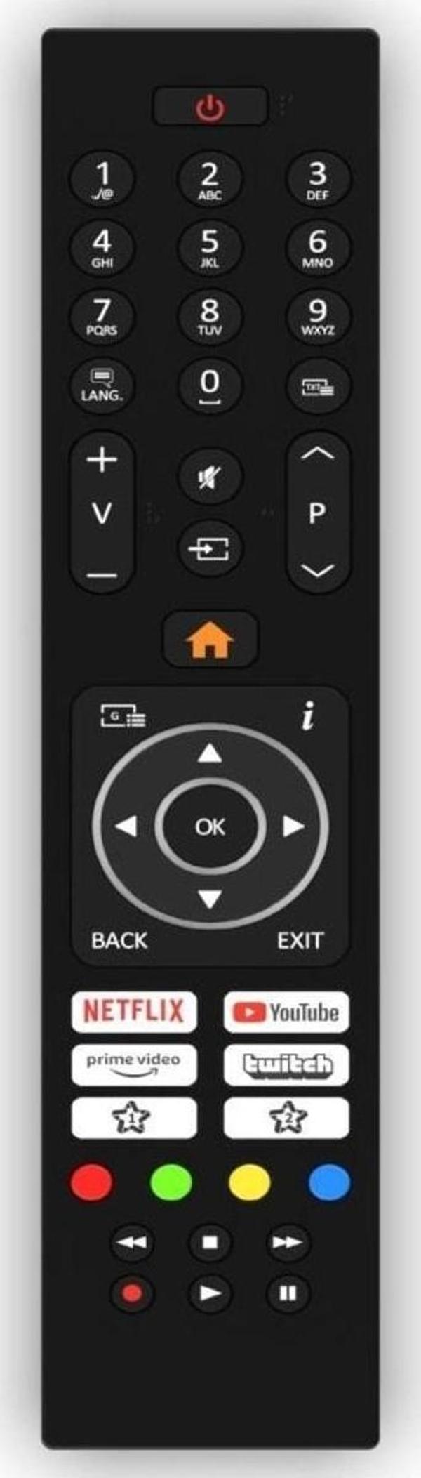 Jvc 39VAH305T Android Smart Tv Kumandası-mikrofonsuz - Image 1