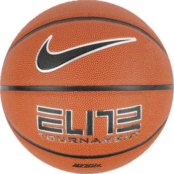 Nike ELITE TOURNAMENT 8P DEFLATED Unisex Basket Topu Amber / Siyah - Image 1
