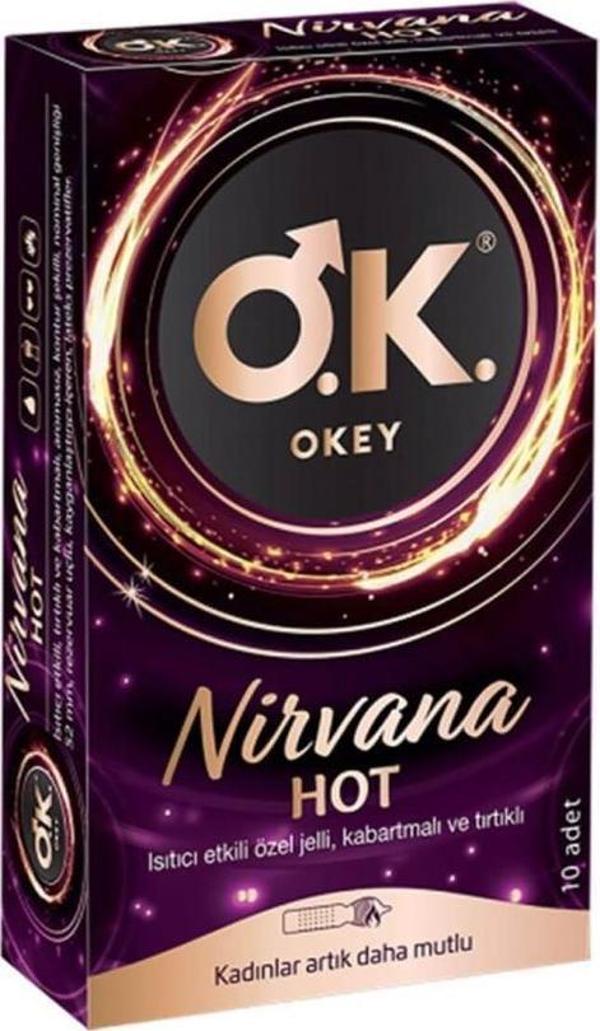Okey Nirvana Hot Prezervatif 10 Adet - Image 1